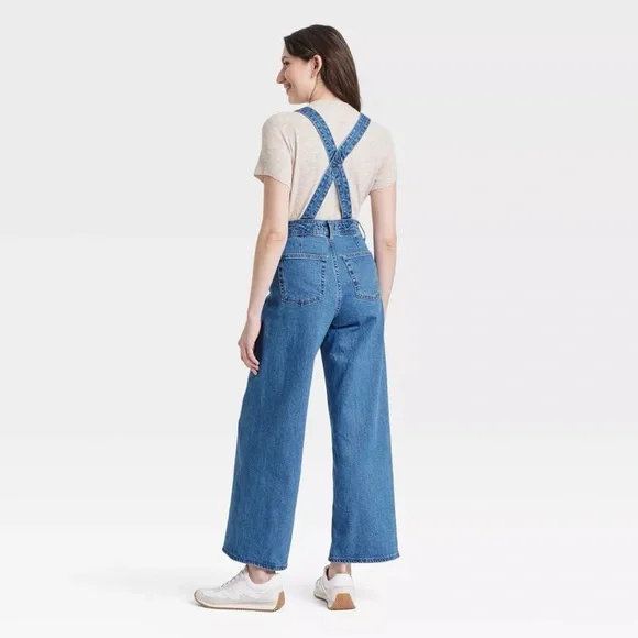 Universal Thread Women's Classic Blue Overalls - Picture 3 of 3